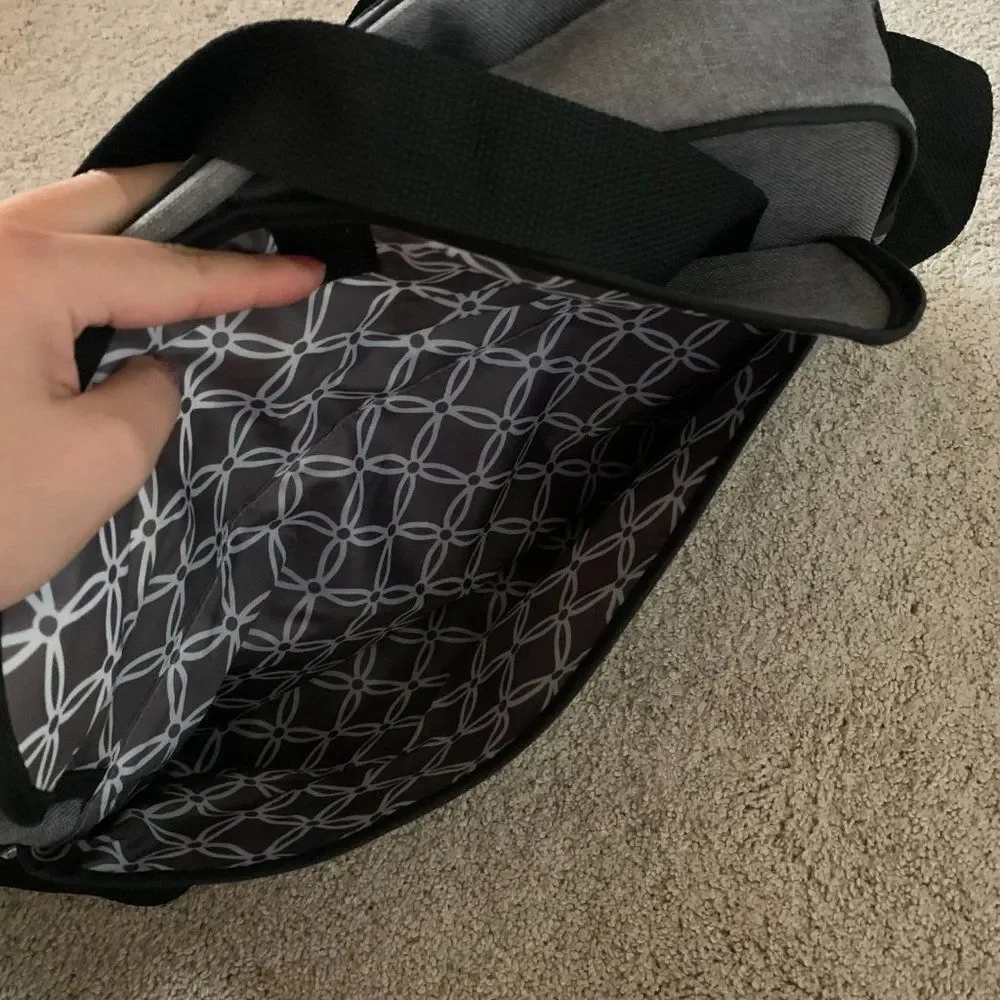 Gray carters diaper bag
